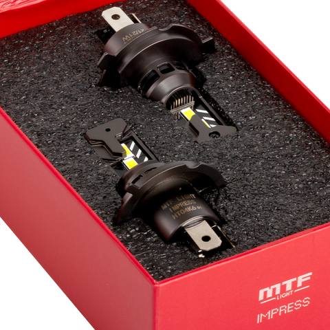 Светодиодные лампы MTF Light H4 IMPRESS 6000K