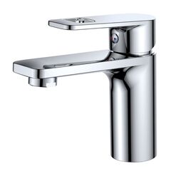 Смеситель для раковины, РМС, корот изл, с картриджем, хром, SL134-001F