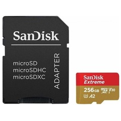 Карта памяти SanDisk microSDXC 256GB Class 10 UHS-I A2 C10 V30 U3 Extreme