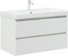 Aquanet 316683 Компл.1 - Тумба Вега 90 2 ящ. цв.белый глянец (316683)