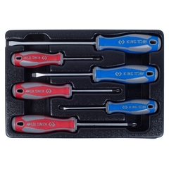 KING TONY (9-31106MR) Набор отверток, ложемент, 6 предметов