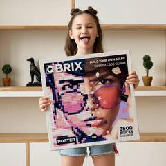 Фотоконструктор QBRIX Poster - Пксель-арт, собери свою цветную картину по фото из деталей Lego