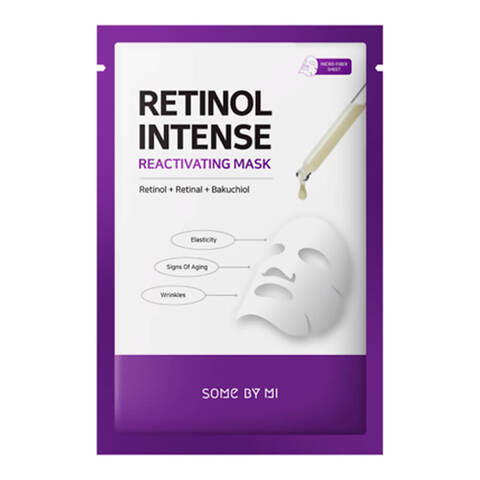 Some By Mi Retinol Intense Reactivating Mask антивозрастная тканевая маска с ретинолом и бакучиолом