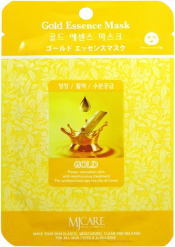 Mijin Essence Маска тканевая золото Gold Essence Mask