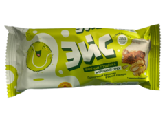 Батончик пряничный со сгущёнкой и грецким орехом в белой глазури 60г.