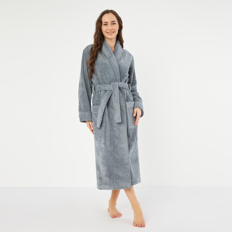 Халат Claire Batiste Atelier Шаль стальной серый