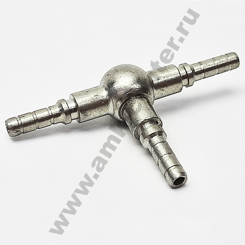 Тройник под обжим, AN03, нерж. Accossato