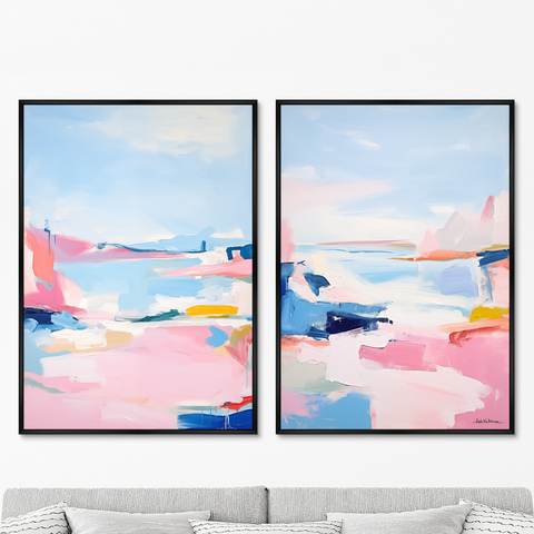 ArtNoMore - Набор из 2-х репродукций картин на холсте Landscape Collection, Bay, 2024г.