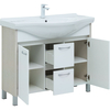 Aquanet 274164 Тумба Донна 100 цв.бел.дуб/белый (Yalaier) (274164)
