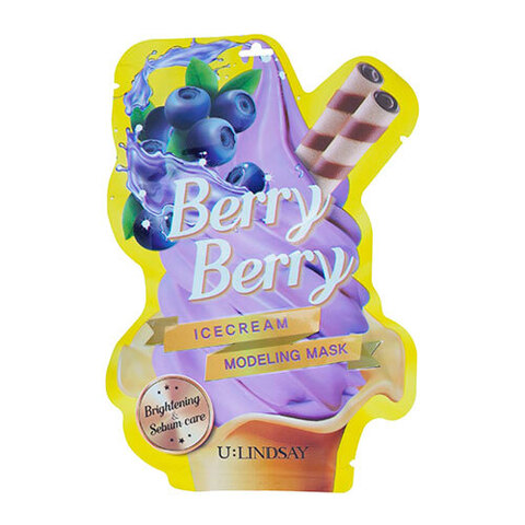 Lindsay Berry Berry Ice Cream Modeling Mask - Осветляющая моделирующая маска с ароматом ягод (гель-эссенция+активатор)