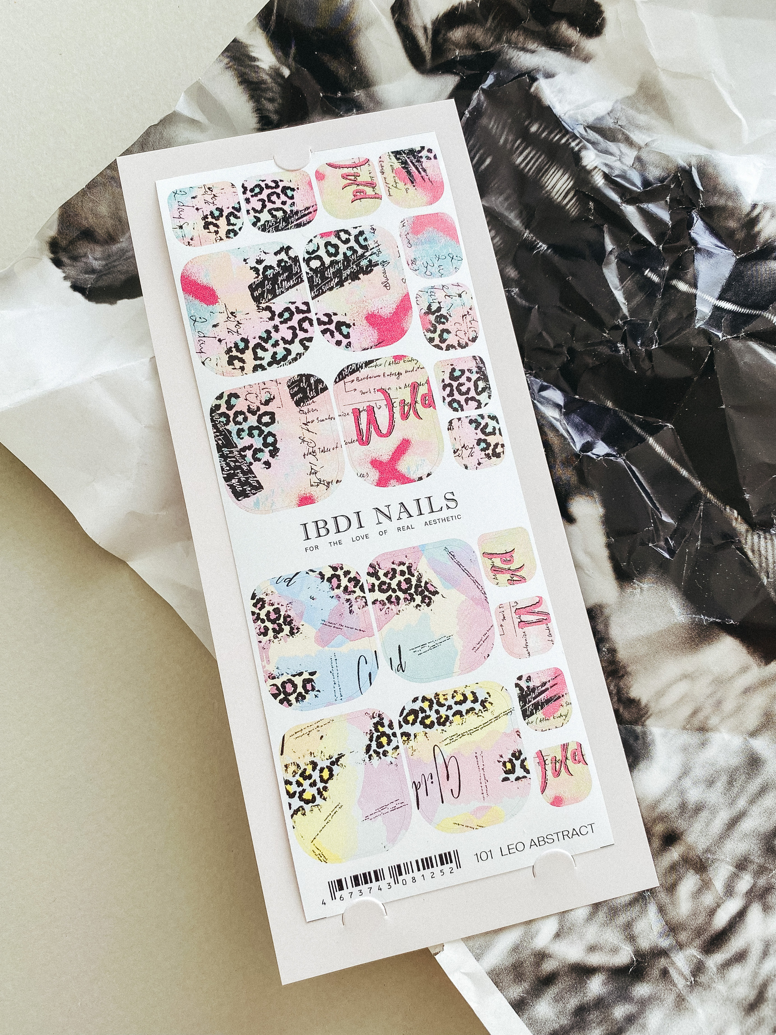 Пленки для педикюра IBDI NAILS 101 LEO ABSTRACT– купить в интернет ...