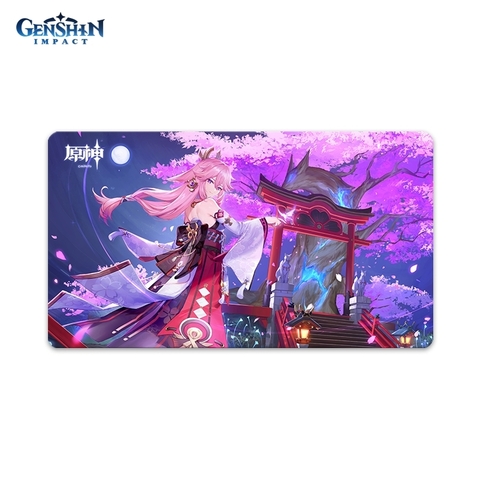 Коврик для мыши 40*70 см Genshin Impact Desk Mat When the Sakura Bloom (Yae Miko） 6974696617788