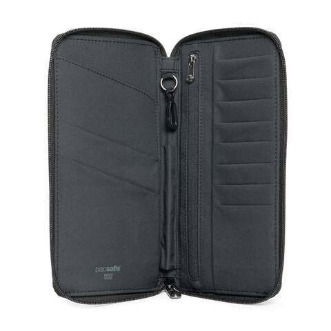 Картинка кошелек Pacsafe RFIDsafe travel organizer серый - 4