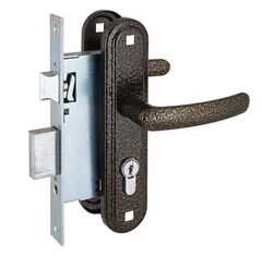 Замок Димитровград врезной "Зенит" ЗВ7.2 (Омега) цилиндров. с ручками бронза