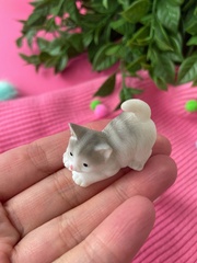 Кошка, котенок, киска, реалистичные, фигурки декоративные, 2,5-3,5 см, кукольные миниатюры, набор 3 шт.