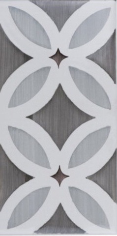 Adex Studio Cenefa Flores Dusk 7.4x14.8