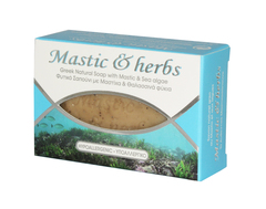 Натуральное мыло с мастикой и морскими водорослями MASTIC & HERBS 125 гр