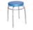Табурет Элит ТЭЛ 1 (голубой) на 4-х опорах с ободом, круглое сиденье
