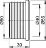 Гофрированная прокладка 50/40, арт. S0156-ND AlcaPlast