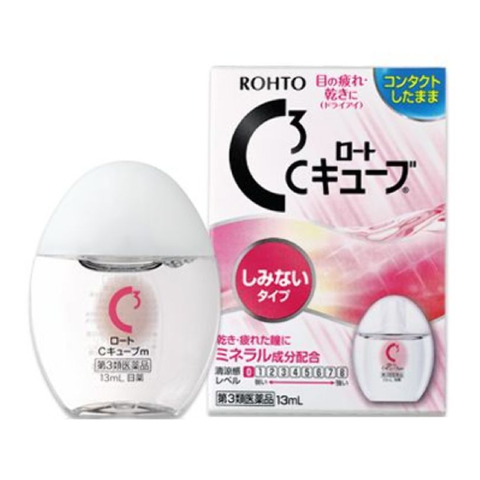 Японские капли для глаз при ношении контактных линз, индекс 0 Rohto, 13 мл