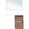 Aquanet 335588 Тумба c раковиной Токио 120 R напольная 2 ящика, цв. дуб веллингтон (335588)