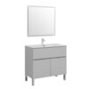 Aquanet 303913 Тумба Алвита new 90 напольная 1 ящ., 2 дв. цв.серый (303913)