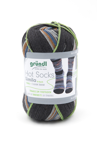 Носочная пряжа Gruendl Hot Socks Simila 404 купить