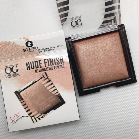 OG-KY5303Y Пудра-хайлайтер 05 golden glow, NUDE FINISH ILLUMINATE POWDER