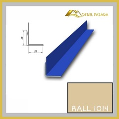Аквилон для откоса металлический RALL 1014-Слоновая кость 0,45мм 2м