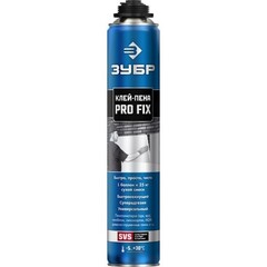 Пена клей PRO FIX монтажный профессиональный пистолетный всесезонный 750мл SVS ЗУБР