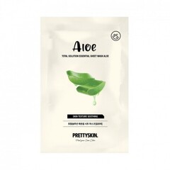 Тканевая маска с экстрактом алоэ PRETTYSKIN Total Solution Essential Sheet Mask Aloe