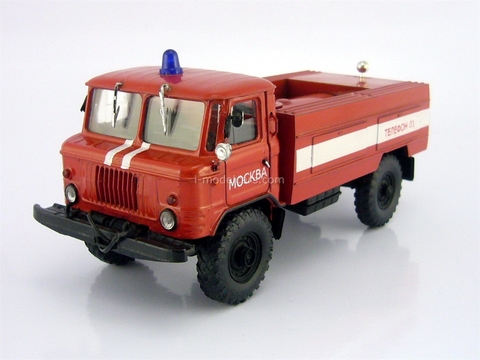 GAZ-66 tanker Fire engine AC-30 Agat Mossar Tantal 1:43