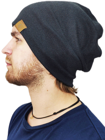 Картинка шапка-бини Skully Wear YZM-760 black skull - 8