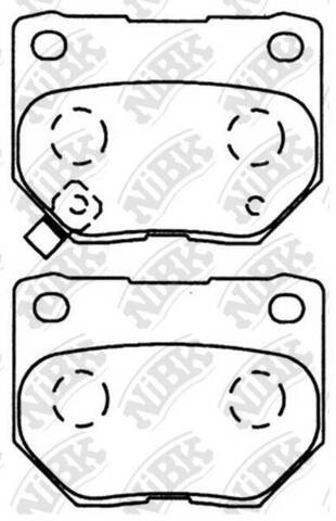 Колодки NiBK PN7800