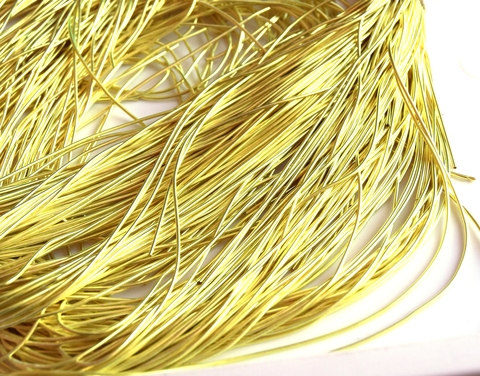 Канитель гладкая желтый 1мм (№6133)