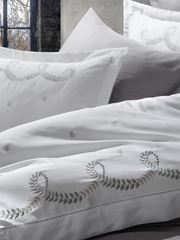 Комплект постельного белья DANTELA VITA сатин с вышивкой Евро DILA фото 2
