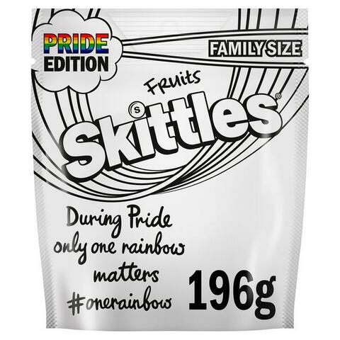 Жевательные конфеты Skittles White Pride 196 гр