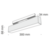 Трековый светильник Technical BASIS TR012-2-12W4K-B