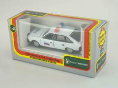 Moskvich-2141 DPS Police white Agat Mossar Tantal 1:43