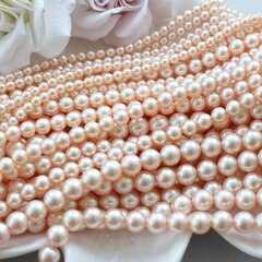 Майорка нежно-персиковая 6 мм, 1 нить, МА127