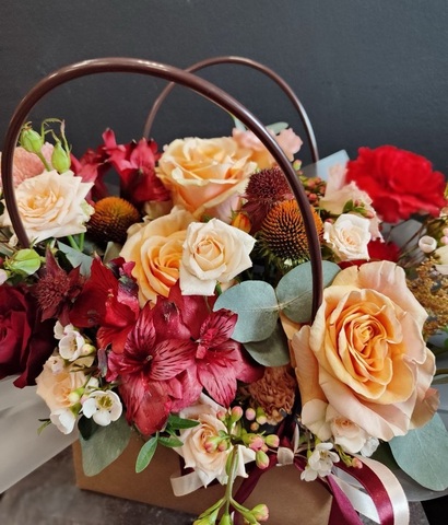 Корзиночка Бордо крем