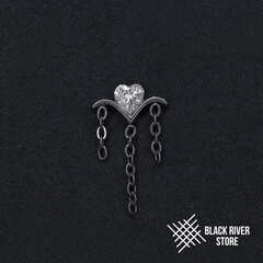 Pendant Rain Heart Crystal