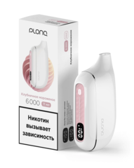 Одноразовая электронная сигарета Plonq Plus Max - Клубничное Мороженое (6000 затяжек)