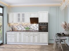 Прямая модульная кухня Шале-02 White Dreamline - Белый 2140*2700*600