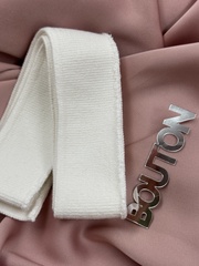 Подвяз трикотажный белый 0,84 м, ширина 4 см