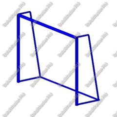 ВОРОТА ДЛЯ МИНИ ФУТБОЛА (ПАРА) БЕЗ СЕТКИ
