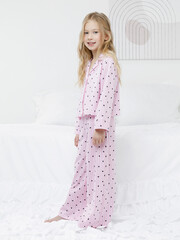 пижама  для девочки  МП 1668/розовый Н255