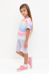 шорты  для девочки  КР 4036-1/лепесток орхидеи к535