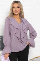 Блуза шифоновая Вэнси (пудра) Б15025-8М LT Collection