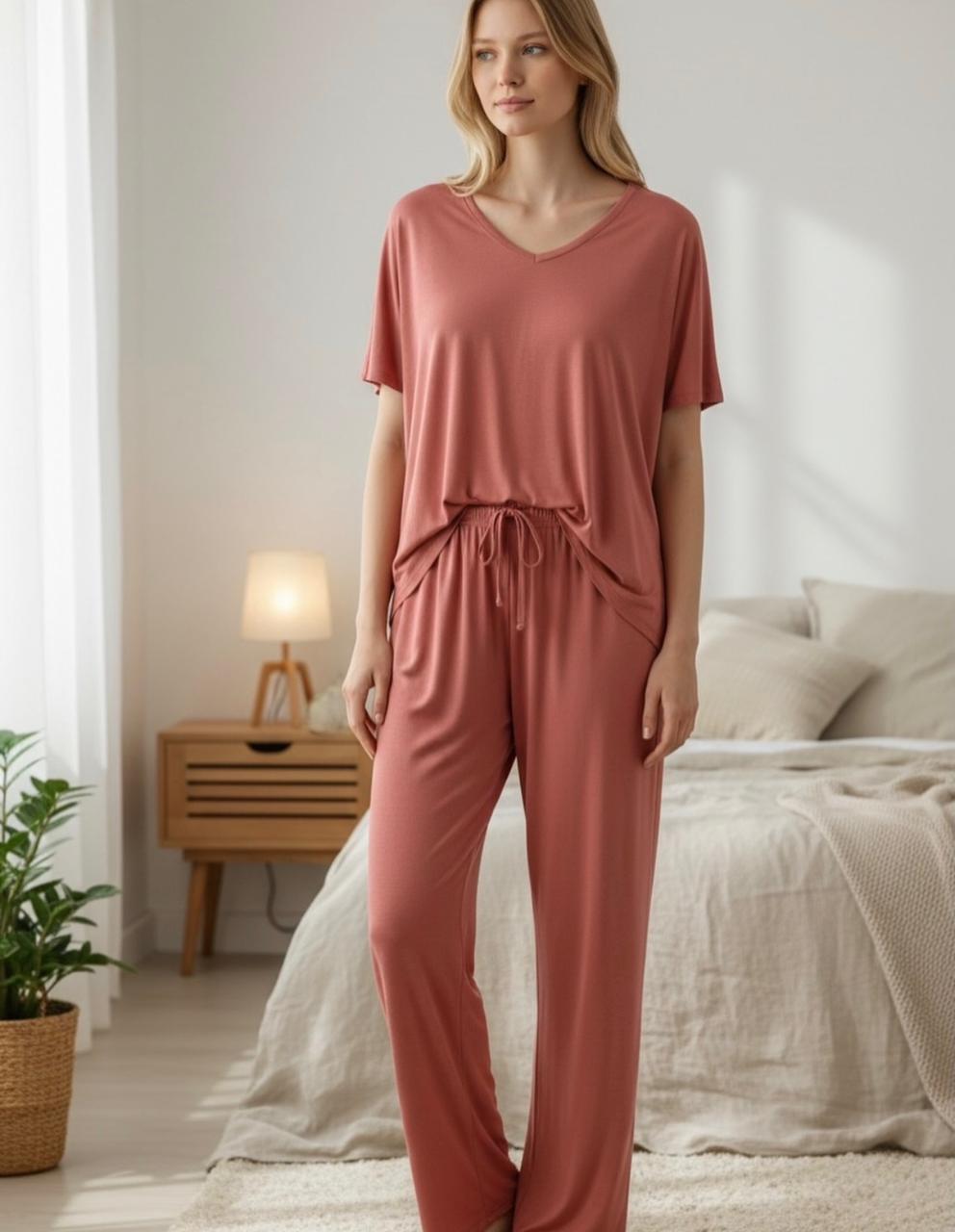 Домашняя одежда ZEPHYR HOME Вискоза Пудра